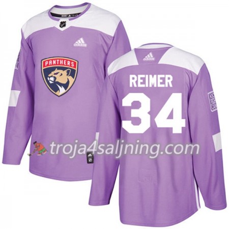 Florida Panthers tröja James Reimer 34 Adidas 2017-2018 Lila Fights Cancer Practice Authentic - NHL Tröjor Herr Florida Panthers tröja James Reimer 34 Adidas 2017-2018 Lila Fights Cancer Practice Authentic - NHL Tröjor Herr